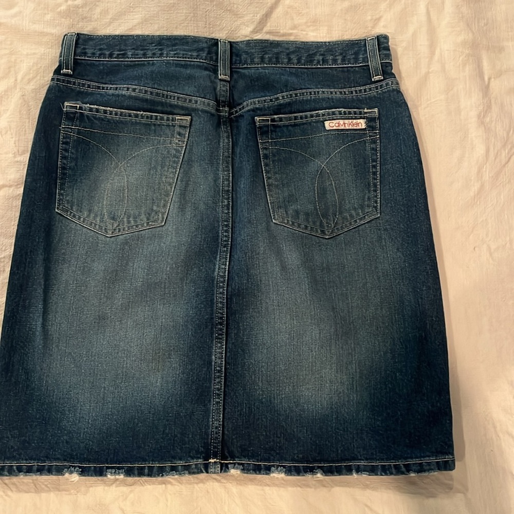 Vintage Calvin Klein Denim Skirt size 9